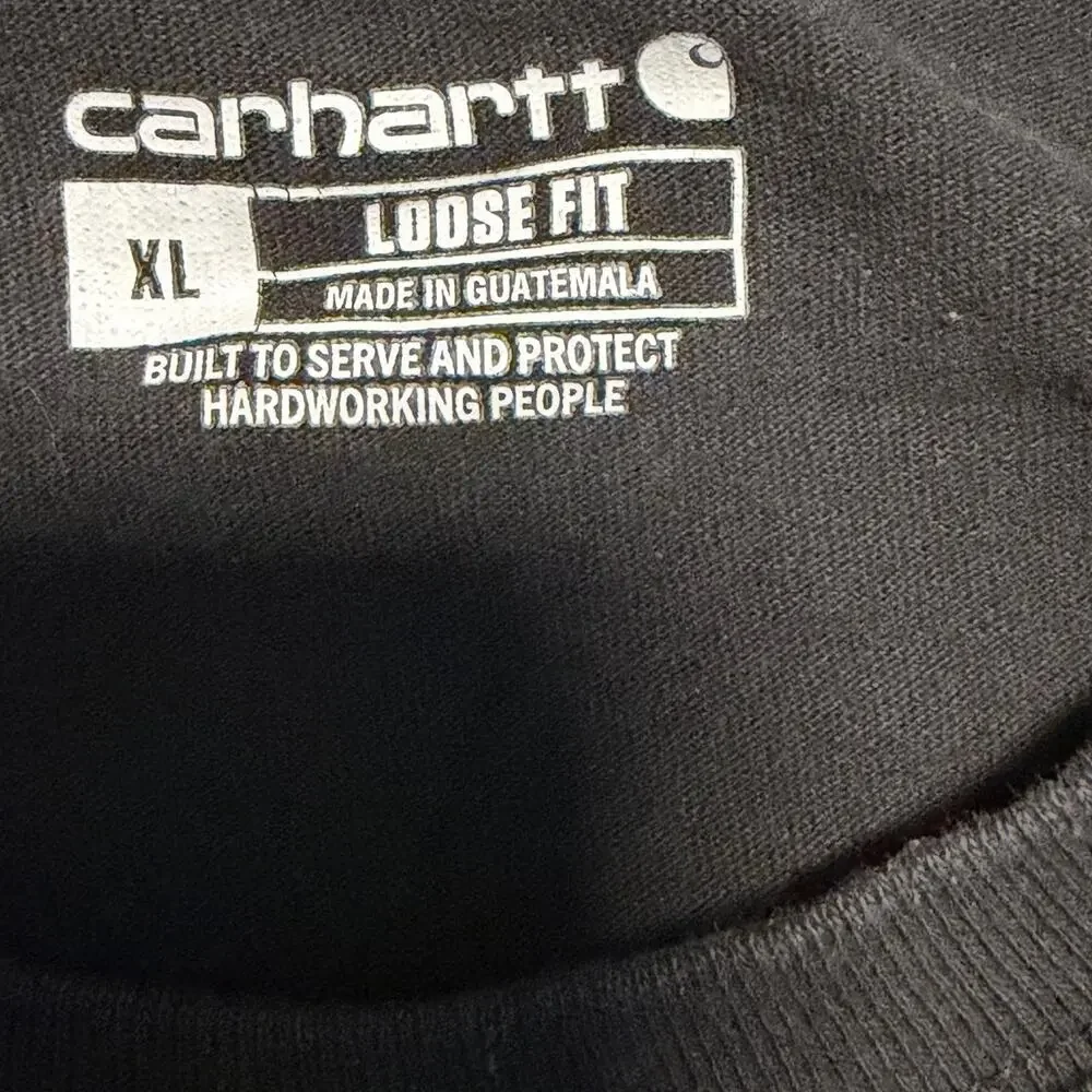 Black carhartt embroidered loose fit